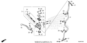 Front Brake Master       Cylinder 1 Schematic