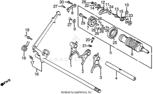 Gearshift Drum Schematic