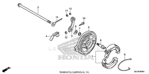 Rear Brake Panel Schematic