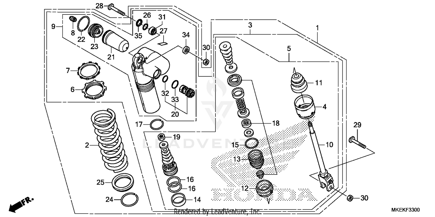 REAR SHOCK ABSORBER