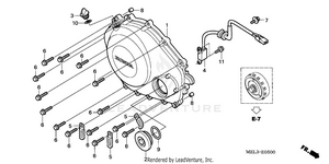 Right Crankcase Cover Schematic