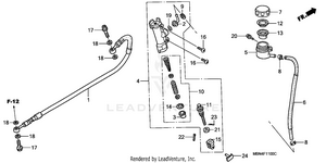 Rear Brake + Master Cylinder Schematic