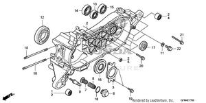 Left Crankcase Schematic