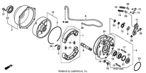 Rear Brake Panel Schematic