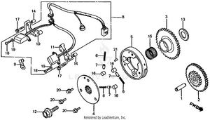 Pulser + Starter Clutch Schematic