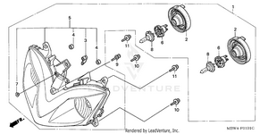 Headlight ('01-'06) Schematic