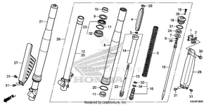Front Fork Schematic