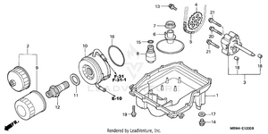 Oil Pan + Oil Pump Schematic