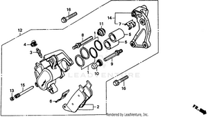 Front Brake Caliper 94 Schematic