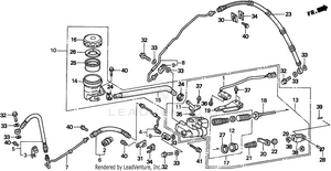 Rear Brake Master Cylinder Schematic