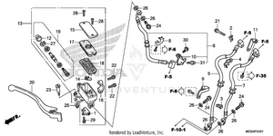 Front Brake Master       Cylinder (2) Schematic