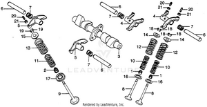Camshaft + Valve Schematic