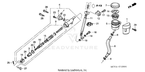 Rear Brake Master Cylinder Schematic