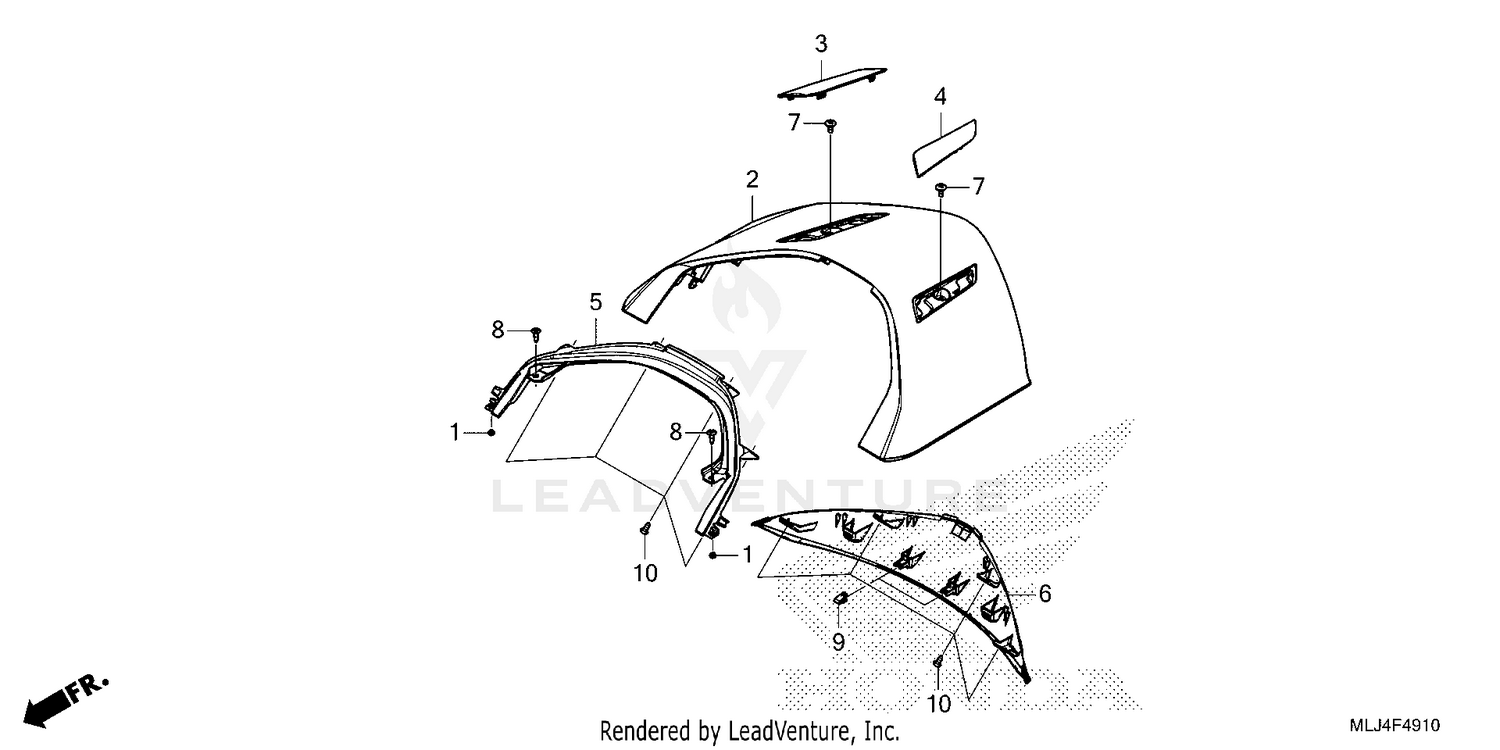 REAR CENTER TOP COVER