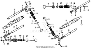 Camshaft + Valve Schematic