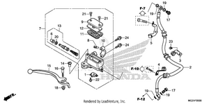 Front Brake Master       Cylinder (1) Schematic