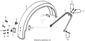 Rear Fender Schematic