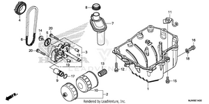 Oil Pan@oil Pump Schematic