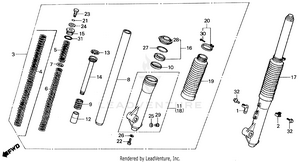 Front Fork Schematic