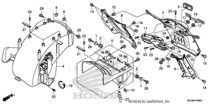 Rear Fender Schematic