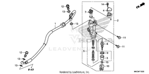 Rear Brake Master        Cylinder Schematic