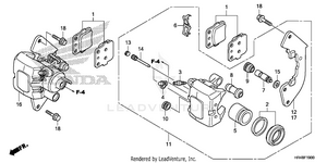 Front Brake Caliper Schematic
