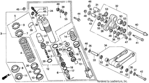 Rear Shock Absorber 95-96 Schematic