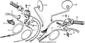 Handle Lever + Switch 76,78 Schematic