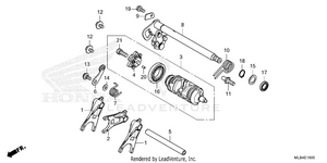 Gearshift Drum Schematic
