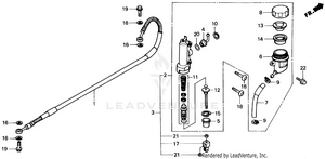 Rr. Brake Master Cyl. Schematic