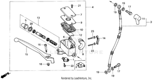 Front Brake Master Cylinder Schematic