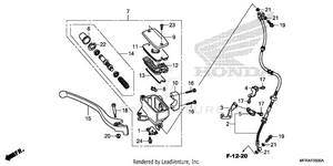Front Brake Master       Cylinder (1) Schematic