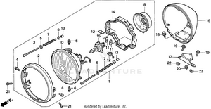 Vt1100c2headlight 95-97 Schematic