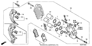 Front Brake Caliper Schematic