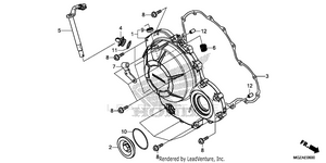 Right Crankcase Cover Schematic