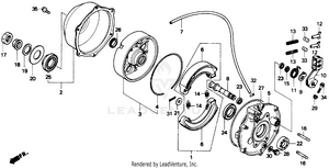 Rear Brake Panel Schematic