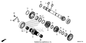 Transmission (mainshaft) Schematic