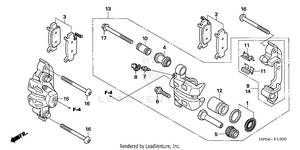 Front Brake Caliper Schematic
