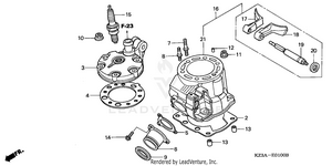 Cylinder Head ('02-'04) Schematic
