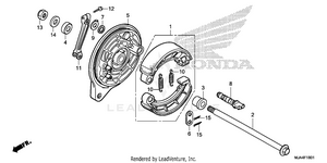 Rear Brake Panel (2) Schematic