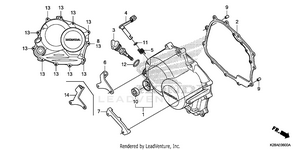 Right Crankcase Cover Schematic