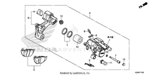 Rear Brake Caliper Schematic
