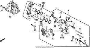 Front Brake Caliper Schematic