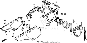 Air Cleaner + Side Covers Schematic