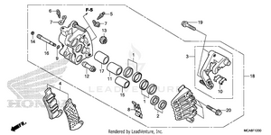 Right Front Brake Caliper Schematic