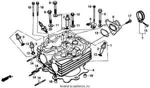 Cylinder Head 86-91 Schematic