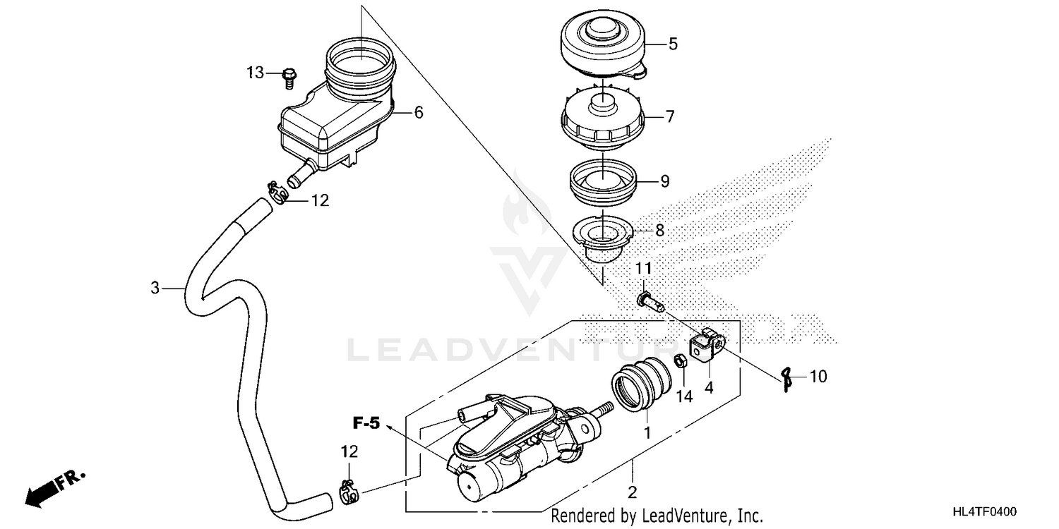 FRONT BRAKE MASTER       CYLINDER