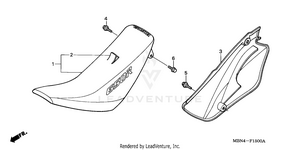 Seat + Side Cover Schematic