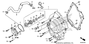 Right Crankcase Cover    @water Pump Schematic