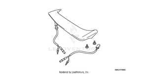 Rear Spoiler (w/brake    Light) ('06-) Schematic